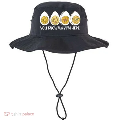 Thanksgiving Dinner Deviled Egg You Know Why Im Here Bucket Hat