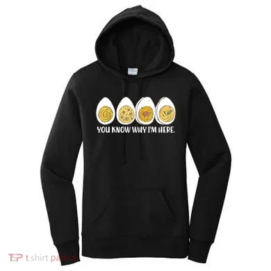 Thanksgiving Dinner Deviled Egg You Know Why Im Here Women's Hoodie