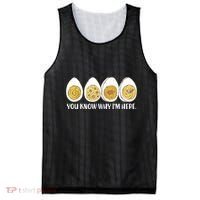 Thanksgiving Dinner Deviled Egg You Know Why Im Here Mesh Reversible Basketball Jersey Tank thumb 0