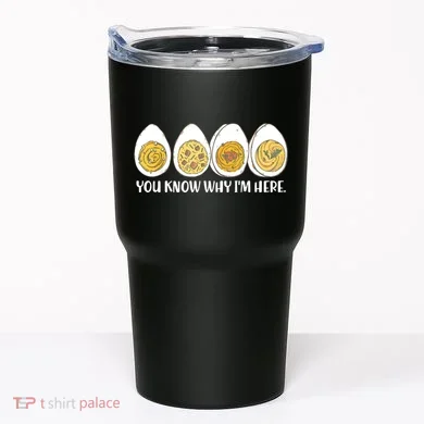 Thanksgiving Dinner Deviled Egg You Know Why Im Here Tumbler