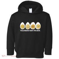 Thanksgiving Dinner Deviled Egg You Know Why Im Here Toddler Hoodie thumb 0