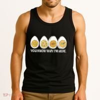Thanksgiving Dinner Deviled Egg You Know Why Im Here Tank Top thumb 3
