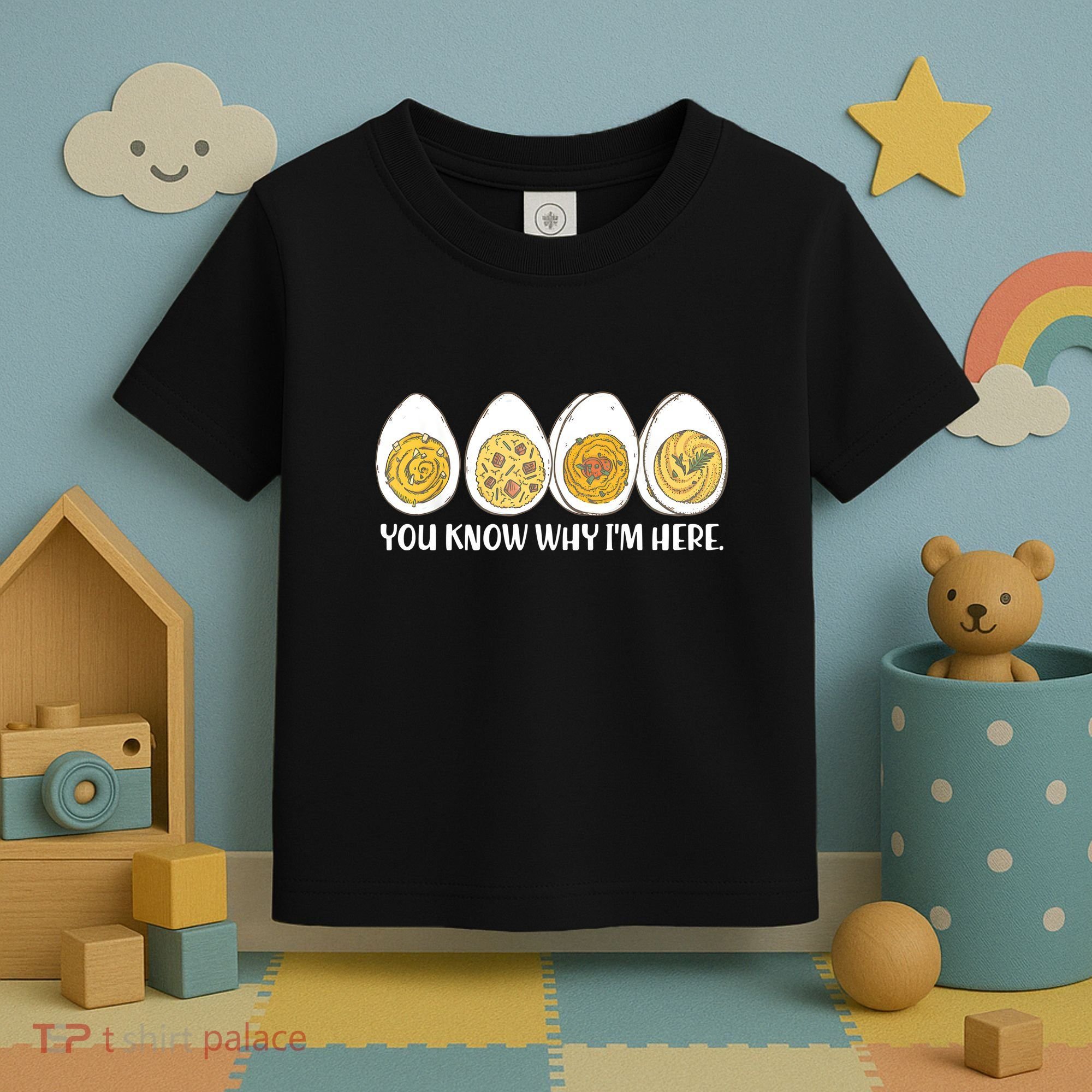 Thanksgiving Dinner Deviled Egg You Know Why Im Here Toddler T-Shirt