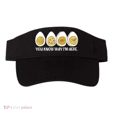 Thanksgiving Dinner Deviled Egg You Know Why Im Here Visor