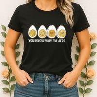 Thanksgiving Dinner Deviled Egg You Know Why Im Here Women's T-Shirt thumb 2