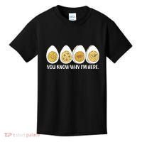 Thanksgiving Dinner Deviled Egg You Know Why Im Here Kids T-Shirt thumb 0