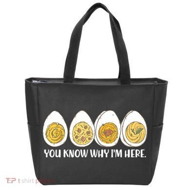 Thanksgiving Dinner Deviled Egg You Know Why Im Here Tote Bag