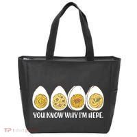 Thanksgiving Dinner Deviled Egg You Know Why Im Here Tote Bag thumb 0