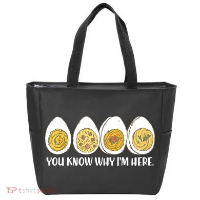 Thanksgiving Dinner Deviled Egg You Know Why Im Here Tote Bag