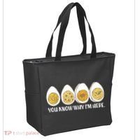 Thanksgiving Dinner Deviled Egg You Know Why Im Here Tote Bag thumb 2