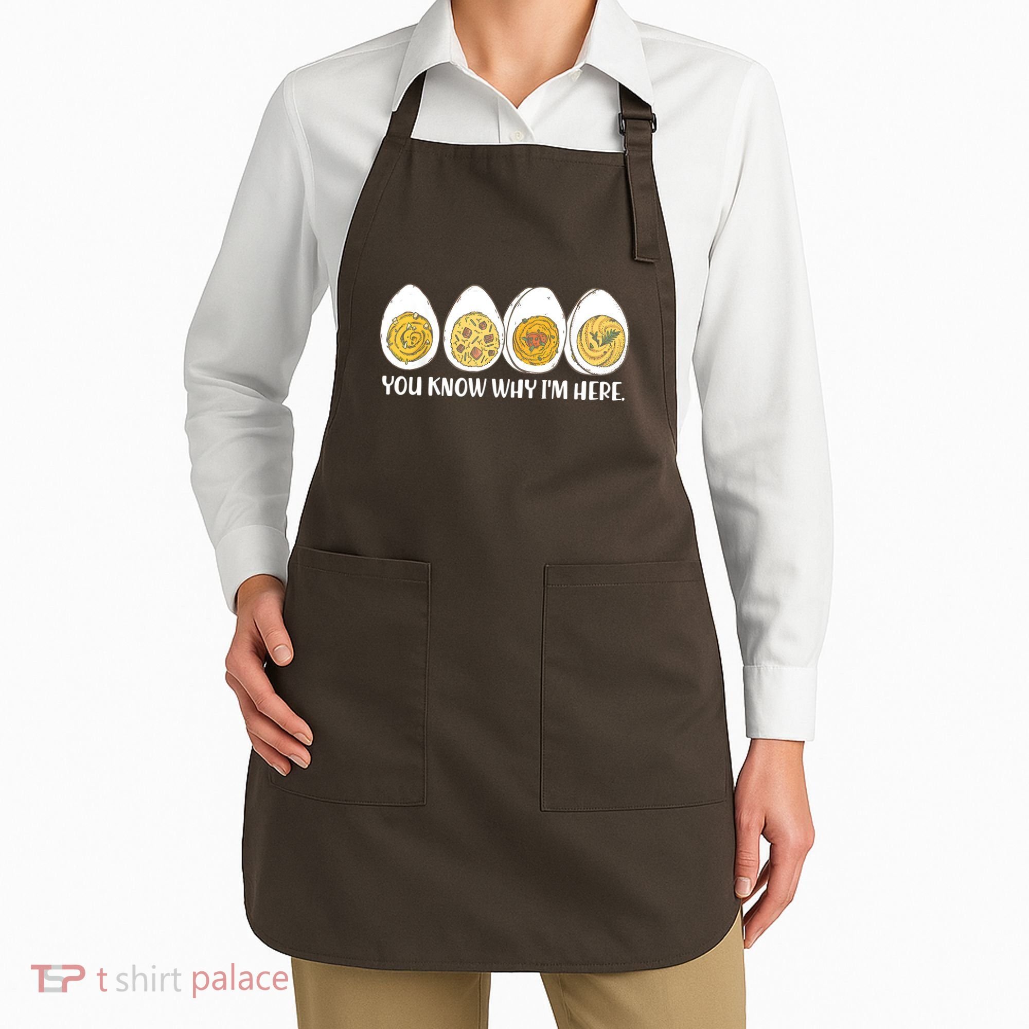 Thanksgiving Dinner Deviled Egg You Know Why Im Here Apron
