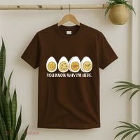 Thanksgiving Dinner Deviled Egg You Know Why Im Here T-Shirt thumb 2