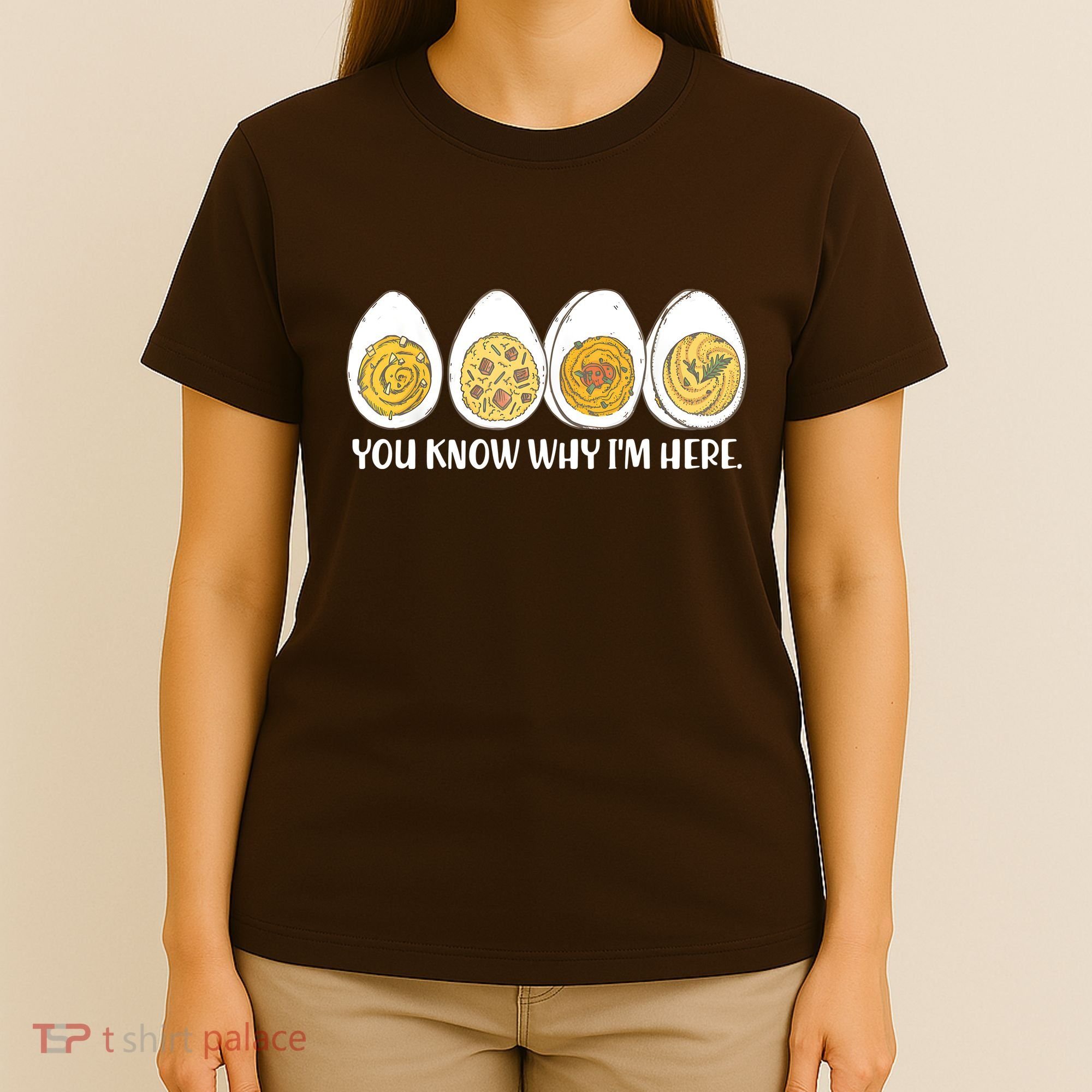 Thanksgiving Dinner Deviled Egg You Know Why Im Here T-Shirt
