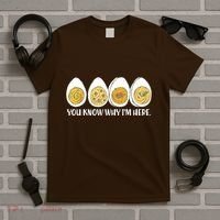 Thanksgiving Dinner Deviled Egg You Know Why Im Here T-Shirt thumb 5