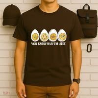 Thanksgiving Dinner Deviled Egg You Know Why Im Here T-Shirt thumb 6