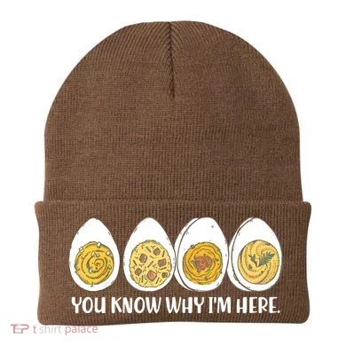 Thanksgiving Dinner Deviled Egg You Know Why Im Here Beanie