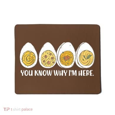 Thanksgiving Dinner Deviled Egg You Know Why Im Here Mousepad