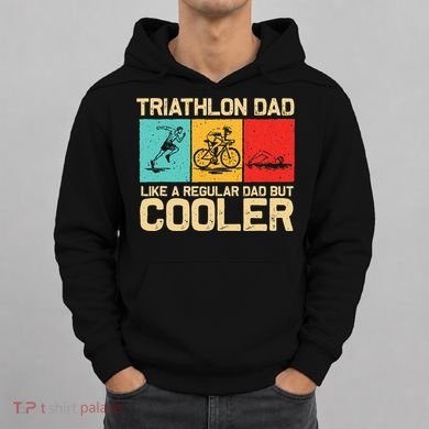 Triathlon Design Dad Swim Bike Run Triathletes Hoodie