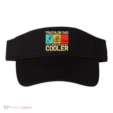 Triathlon Design Dad Swim Bike Run Triathletes Visor