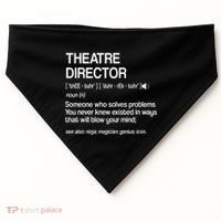 Theater Director Definition Broadway Musical Theatre USA-Made Doggie Bandana thumb 0