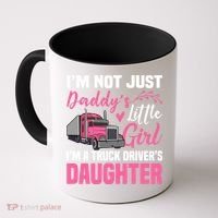 Truck Driver Daughter Cute Of Trucker Daddy Great Gift Coffee Mug thumb 0
