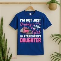 Truck Driver Daughter Cute Of Trucker Daddy Great Gift T-Shirt thumb 2