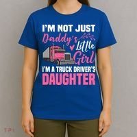 Truck Driver Daughter Cute Of Trucker Daddy Great Gift T-Shirt thumb 4