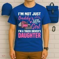 Truck Driver Daughter Cute Of Trucker Daddy Great Gift T-Shirt thumb 6