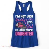 Truck Driver Daughter Cute Of Trucker Daddy Great Gift Women's Tank Top thumb 0