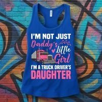 Truck Driver Daughter Cute Of Trucker Daddy Great Gift Women's Tank Top thumb 3