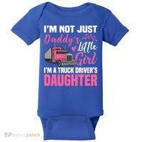Truck Driver Daughter Cute Of Trucker Daddy Great Gift Baby Bodysuit thumb 0