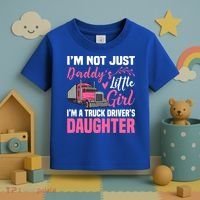 Truck Driver Daughter Cute Of Trucker Daddy Great Gift Toddler T-Shirt thumb 3