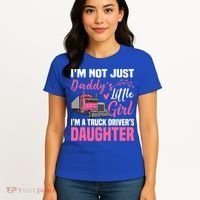 Truck Driver Daughter Cute Of Trucker Daddy Great Gift Women's T-Shirt thumb 4