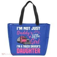 Truck Driver Daughter Cute Of Trucker Daddy Great Gift Tote Bag thumb 0