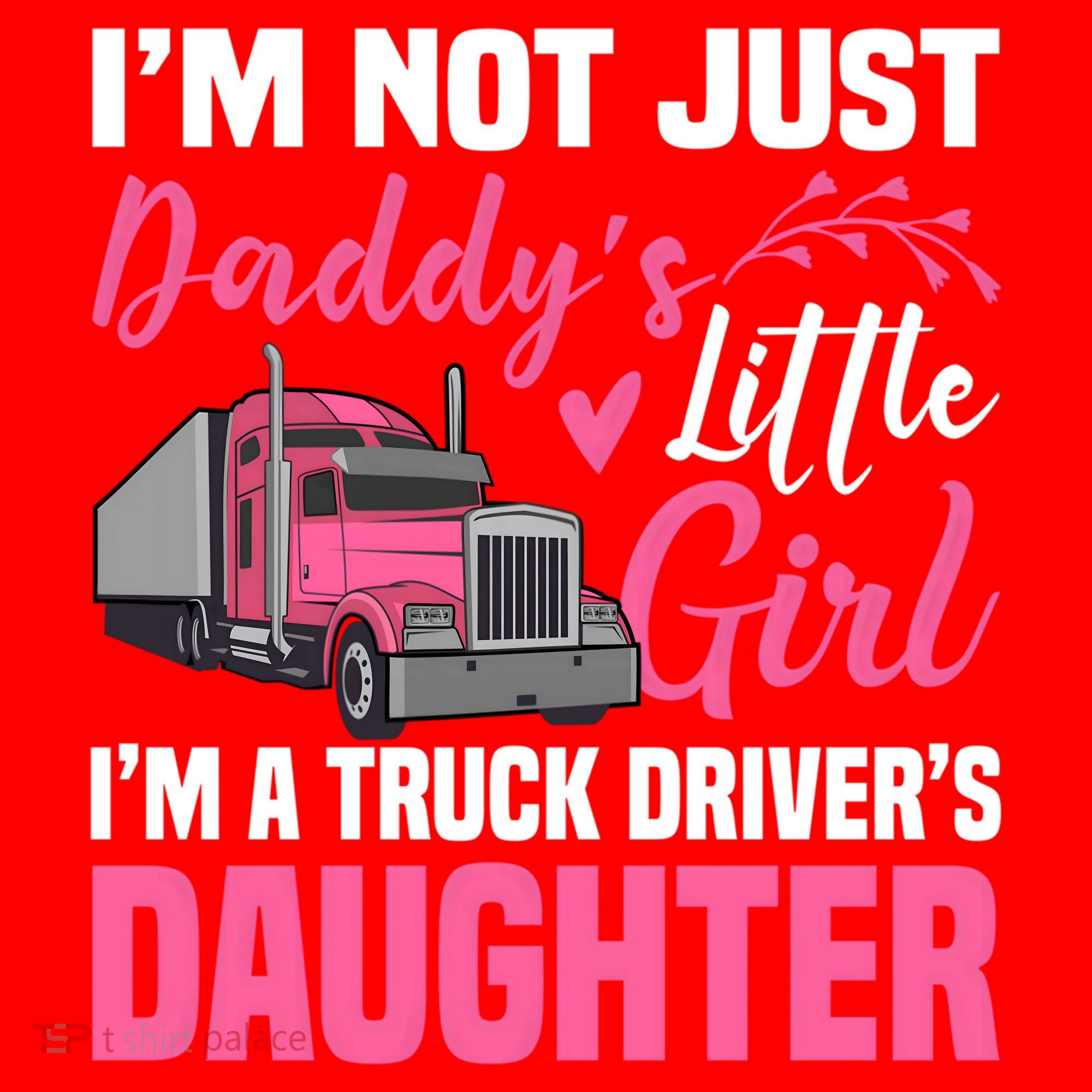 Truck Driver Daughter Cute Of Trucker Daddy Great Gift Santa Hat