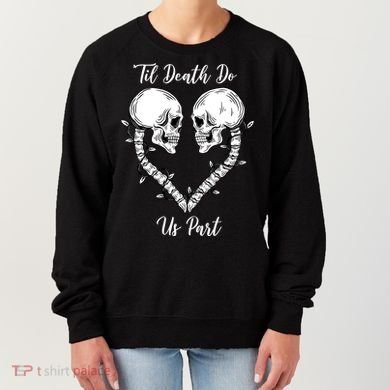 Til Death Do Us Part Skeleton Heart Women's Sweatshirt