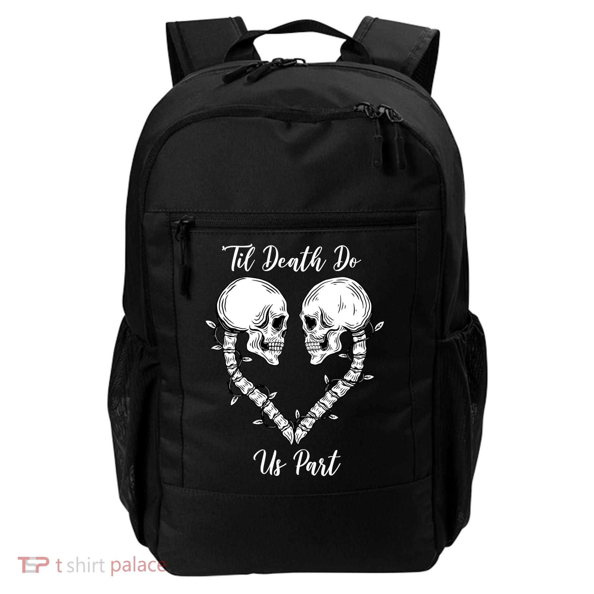 Til Death Do Us Part Skeleton Heart Backpack