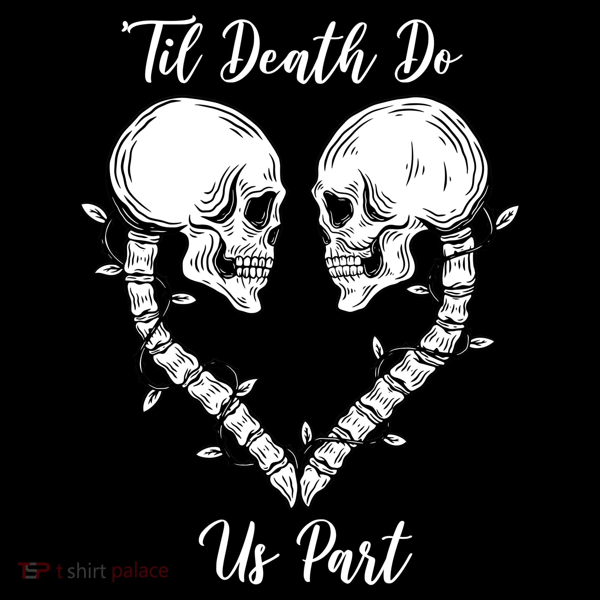 Til Death Do Us Part Skeleton Heart Bucket Hat