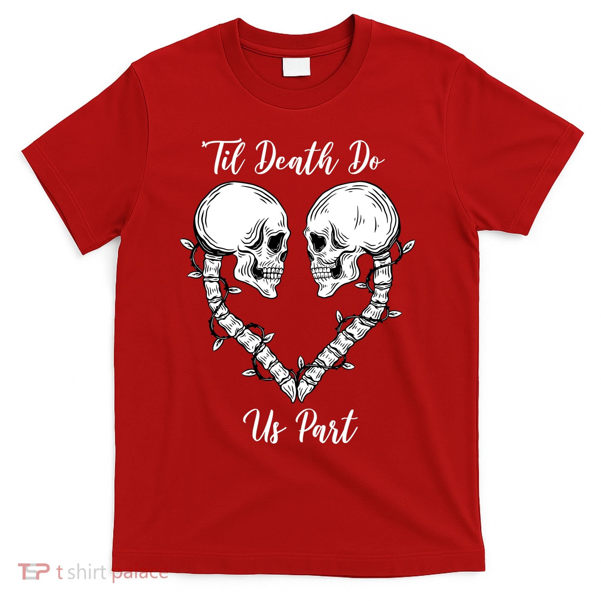 Til Death Do Us Part Skeleton Heart T-Shirt