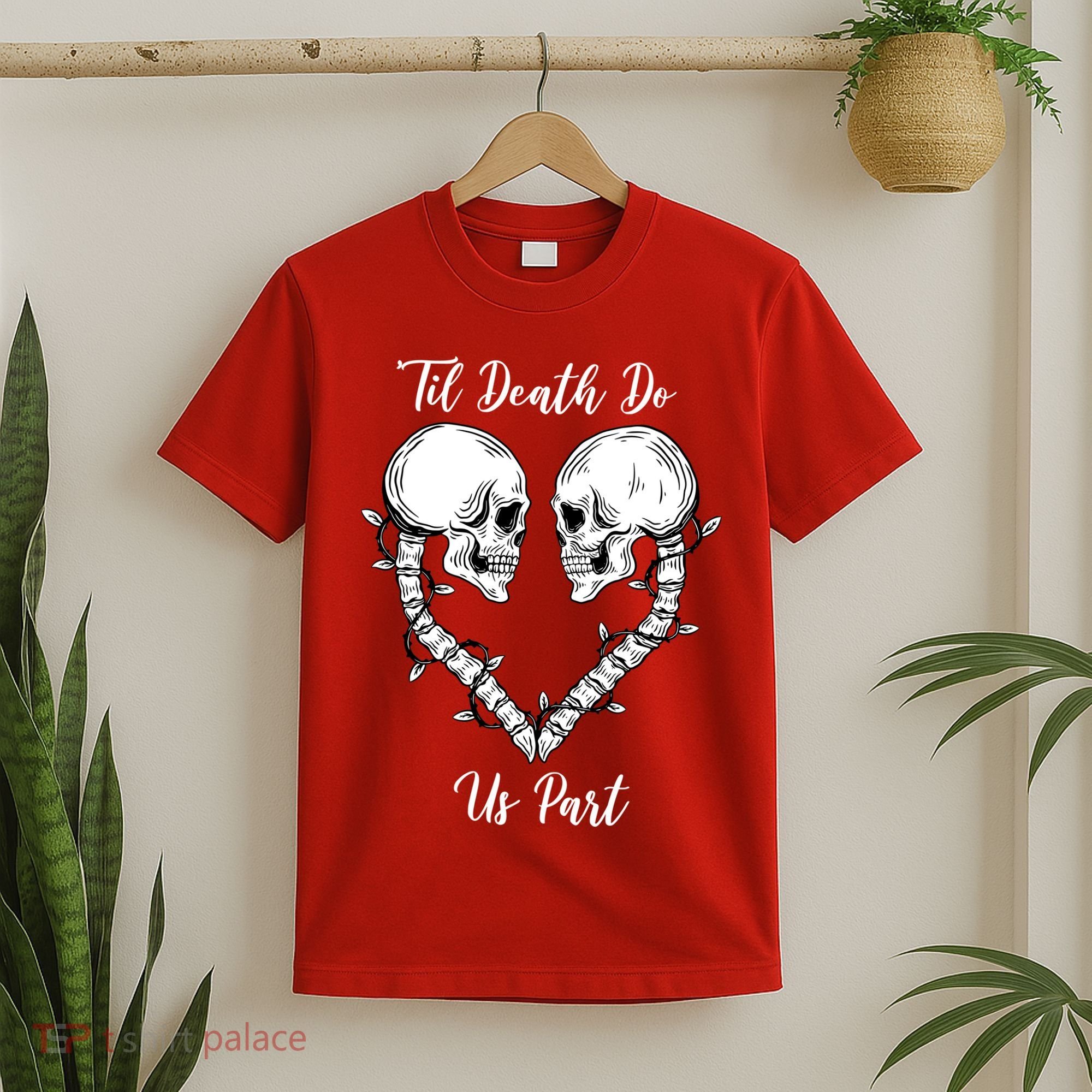 Til Death Do Us Part Skeleton Heart T-Shirt