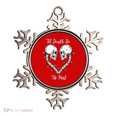Til Death Do Us Part Skeleton Heart Ornament