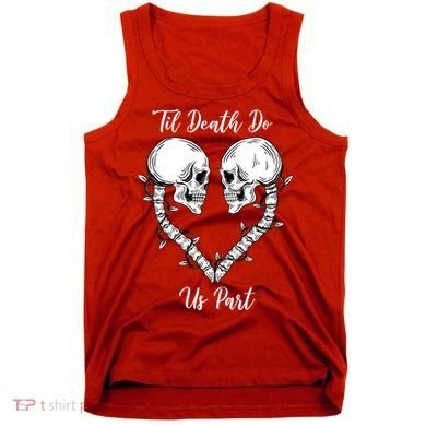 Til Death Do Us Part Skeleton Heart Tank Top