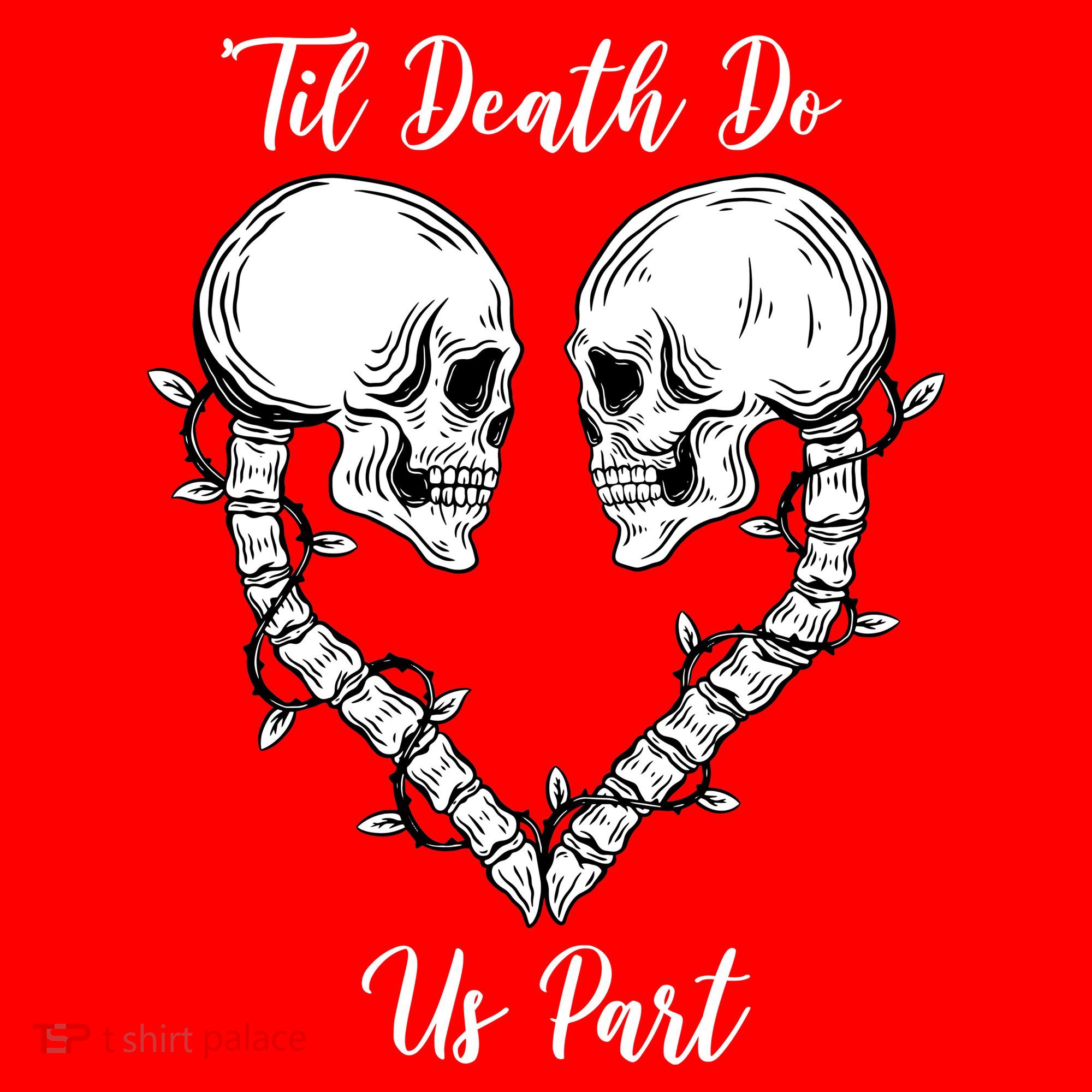 Til Death Do Us Part Skeleton Heart Toddler T-Shirt