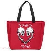Til Death Do Us Part Skeleton Heart Tote Bag thumb 0