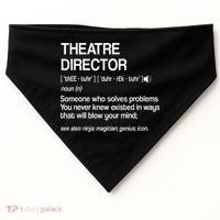 Theater Director Definition Broadway Musical Theatre USA-Made Doggie Bandana thumb 0