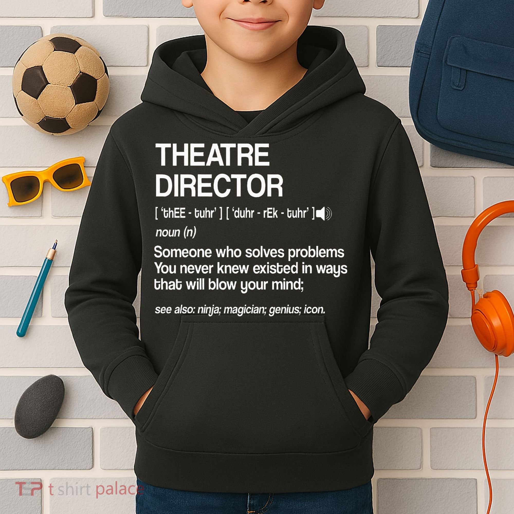 Theater Director Definition Broadway Musical Theatre Kids Hoodie