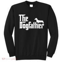 The Dogfather Dachshund Father Funny Dog Lover Sweatshirt thumb 0