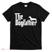 The Dogfather Dachshund Father Funny Dog Lover T-Shirt thumb 0