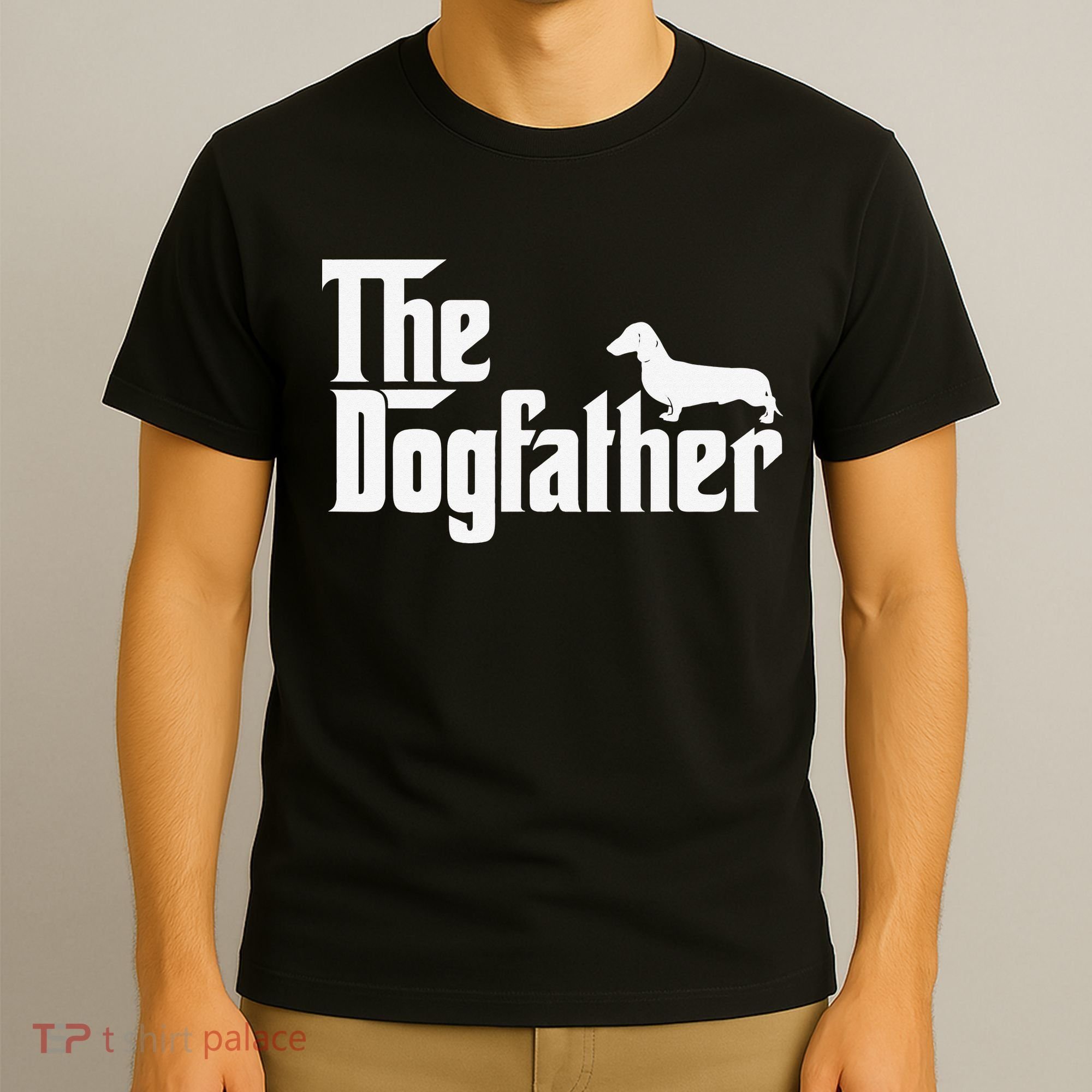 The Dogfather Dachshund Father Funny Dog Lover T-Shirt