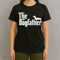 The Dogfather Dachshund Father Funny Dog Lover T-Shirt thumb 4